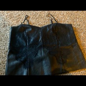 Express vegan leather cami